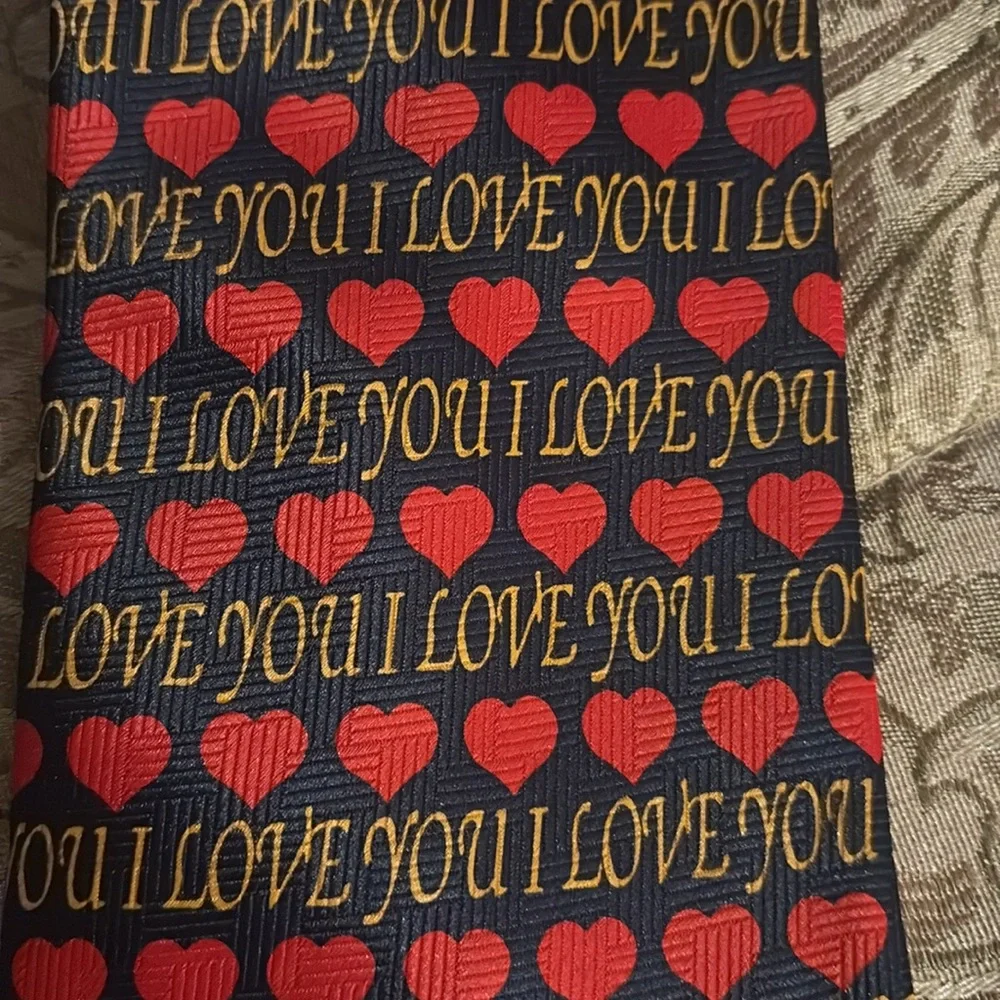 Festive Christmas Tree and Love Pattern Ties - Picture 3 of 6
